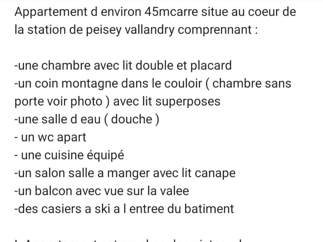 Appartement Plein Coeur De Vallandry Bagian luar foto